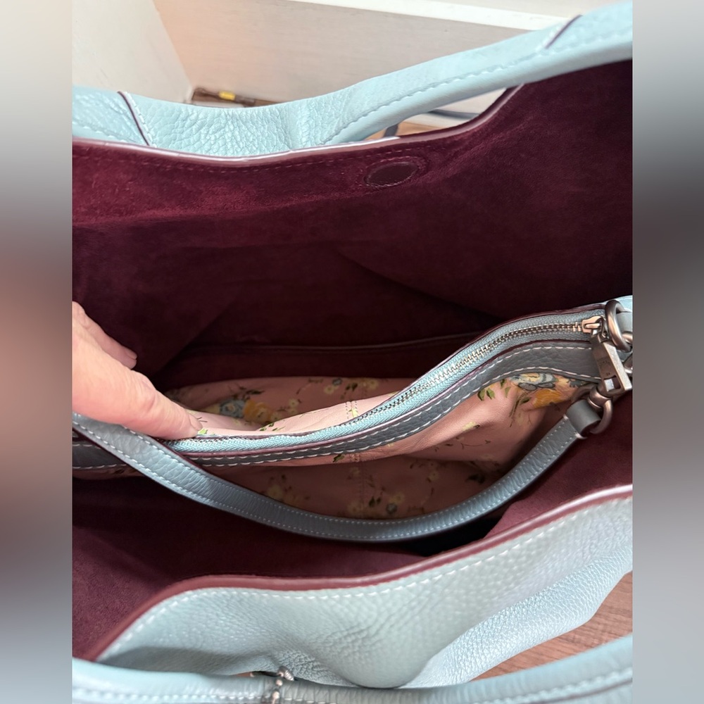 Coach Bandit Hobo Pale Blue Leather - Picture 8 of 8